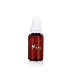 Chai nhỏ giọt PET 25ml màu nâu nắp trắng S10-003-25