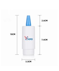 Kích thước chai nhỏ giọt PP 10ml màu trắng nắp xanh S32-001-10