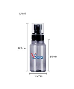 Kích thước chai xịt phun sương nhỏ PET 100ml trong suốt S101-013-100