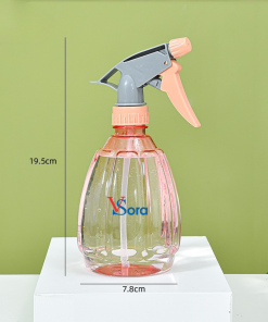 Chai xịt tưới nước 500ml trong suốt S22-001-500 màu cam